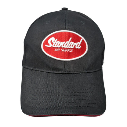 Standard Air Supply Strapback Hat Black One Size Adjustable Embroidered