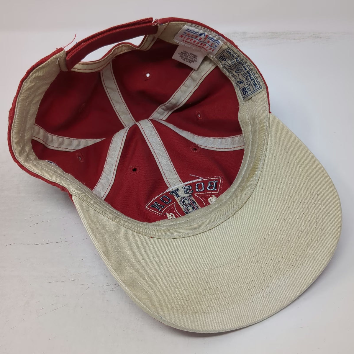 Drew Pearson Boston Red Sox MLB Baseball Cap One Size Strapback Hat Red Patch