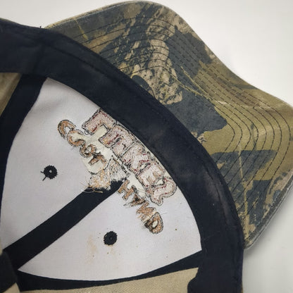 Port Authority Baseball Cap Green Red Gold OSFM Camo Eagle Idaho Steakhouse Hat