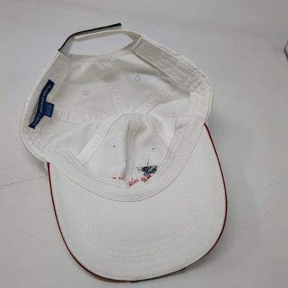 The Anchor Strapback Hat White One Size Embroidered Port Authority