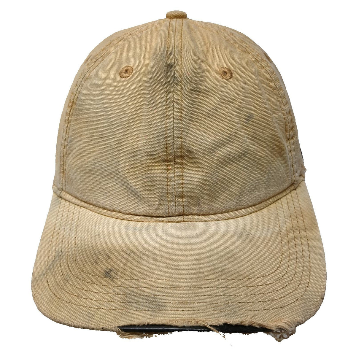 Carhartt Baseball Cap Brown One Size Distressed Canvas Strapback Workwear Hat