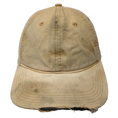 Carhartt Baseball Cap Brown One Size Distressed Canvas Strapback Workwear Hat
