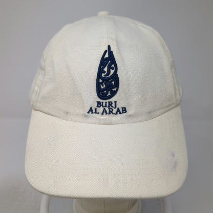Jumeirah Baseball Cap White One Size Burj Al Arab Embroidered Slideback Hat