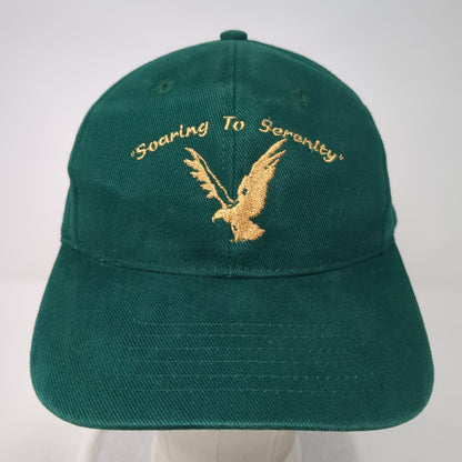 Soaring To Serenity Slideback Hat Green One Size Adjustable Cotton Deluxe