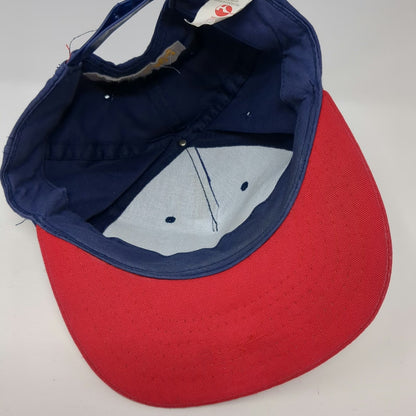 Portland Trail Blazers Hockey Goalie Baseball Cap Hat Blue Red Maurice Lucas 94