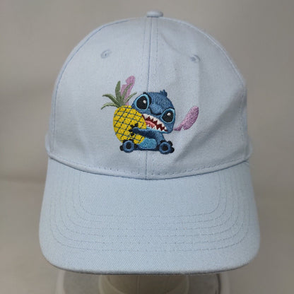Stitch Pineapple Snapback Hat Blue OSFM Embroidered Adjustable Disney