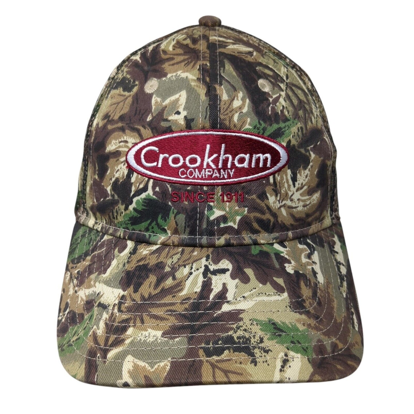 Crookham Company Since 1911 Strapback Trucker Hat OSFM Mesh Back Otto