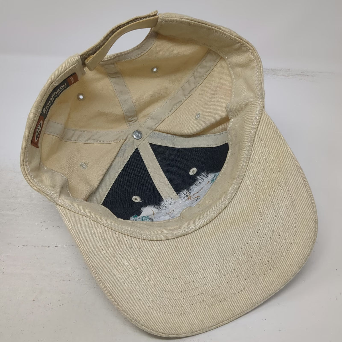 Richardson Baseball Cap Beige One Size North Shore Lodge Warm Lake Idaho Hat