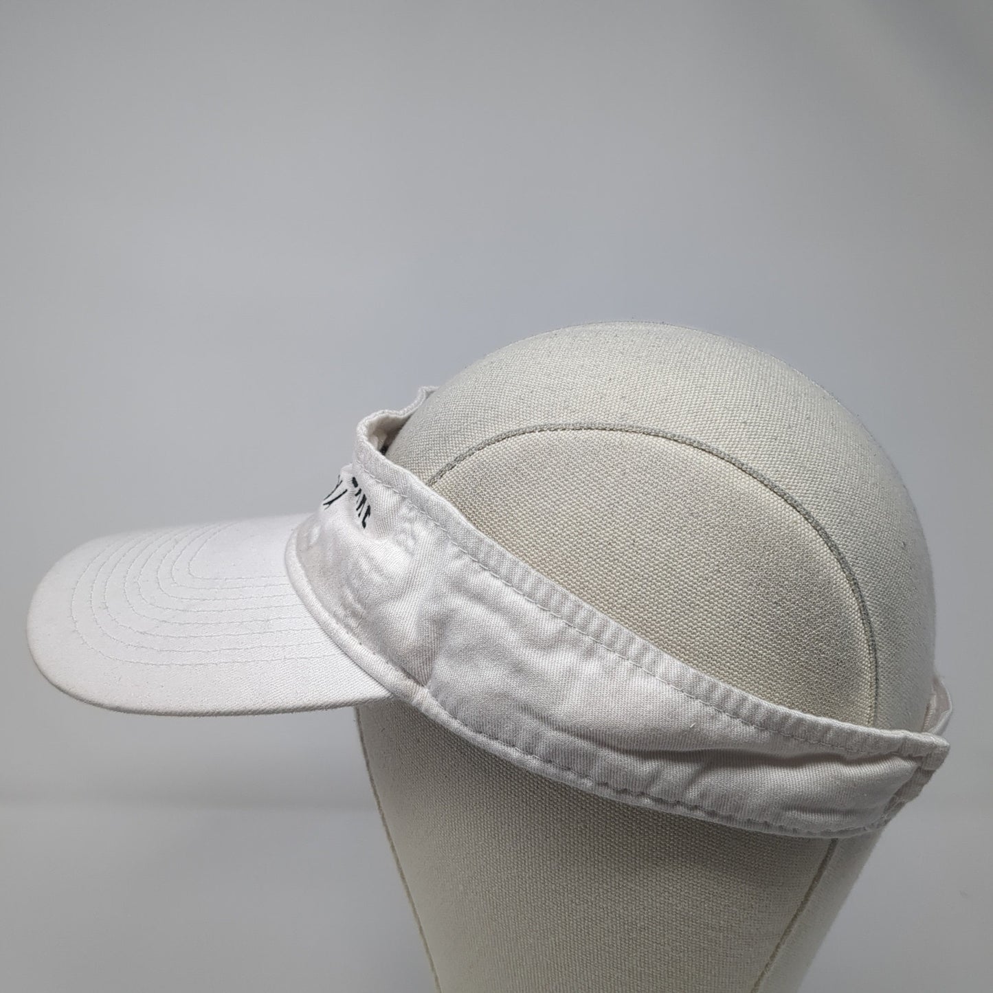 Pomona Lake Marina Sun Visor Cap White One Size Adjustable Port & Company