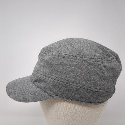 Icing Cadet Army Cap Gray One Size Stretch Lightweight Blank Cotton