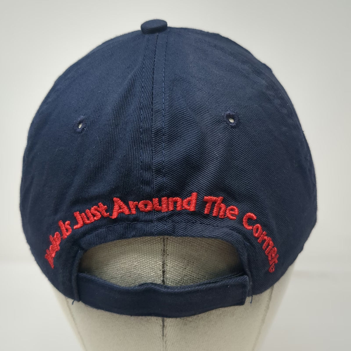 True Value Baseball Cap Blue One Size Strapback Cotton Help Is Around Corner Hat