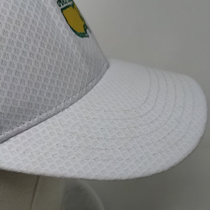 Masters Strapback Hat White One Size Adjustable Embroidered American Needle