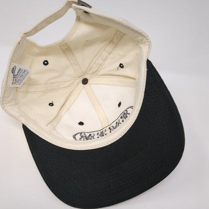 KMXM FM 101 Slideback Hat Tan One Size Adjustable Colorblock 6 Panel