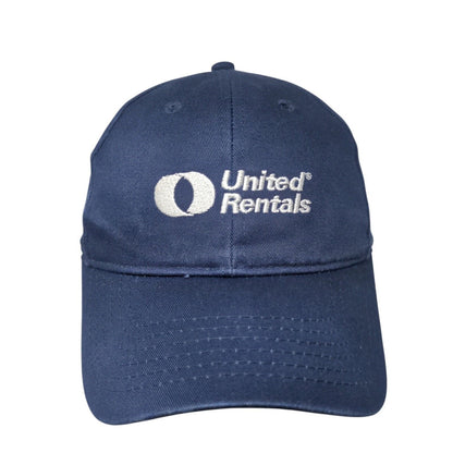 United Rentals Strapback Hat Blue OSFA Solid Embroidered K-Products