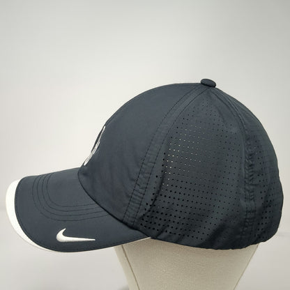 Nike Baseball Cap Black One Size Lincoln Logo Perforated Performance Golf Hat