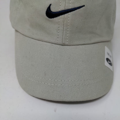 Nike Baby Stretchy Hat Gray Size 12 Months Embroidered Swoosh Logo Vintage