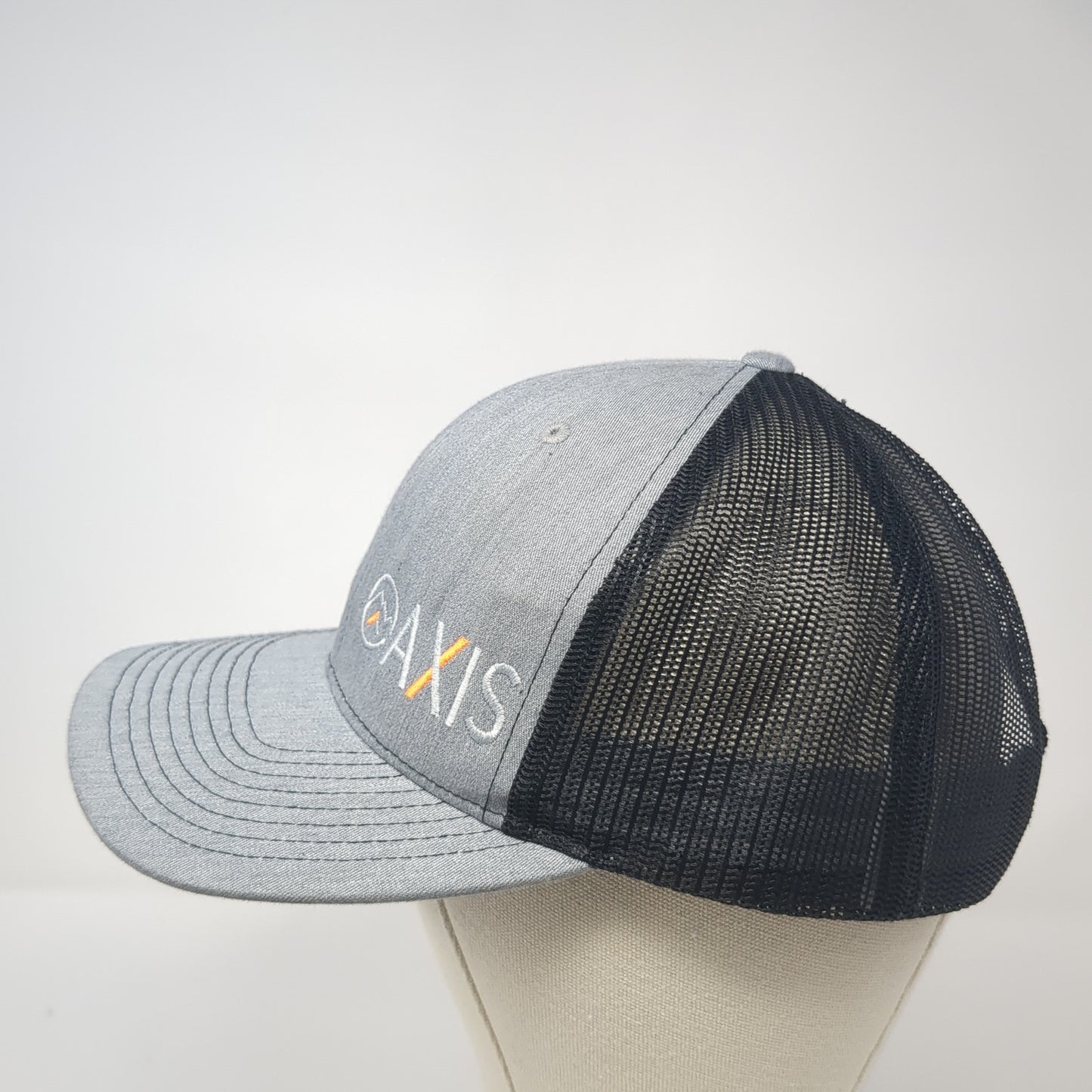 AXIS Snapback Mesh Back Trucker Hat Gray One Size Adjustable Richardson