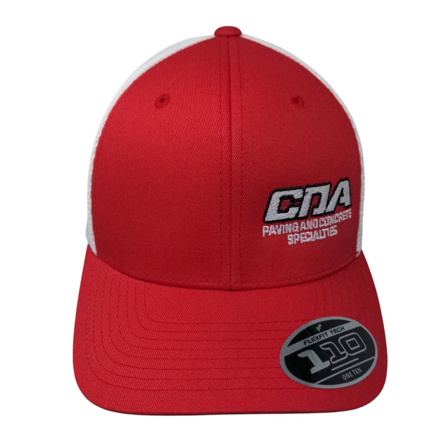 CDA Paving And Concrete Specialties Trucker Hat Red One Size 110 Flexfit Yupoong