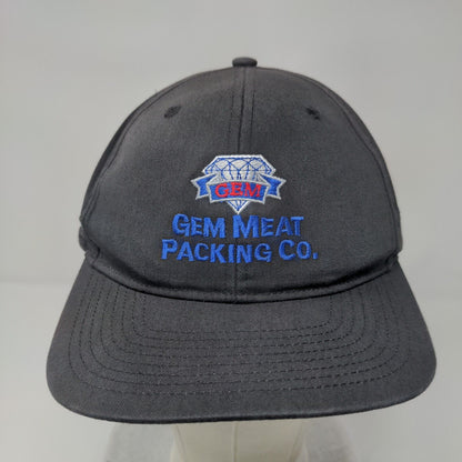 Gem Meat Packing Co. Snapback Hat Black M/L Embroidered Richardson