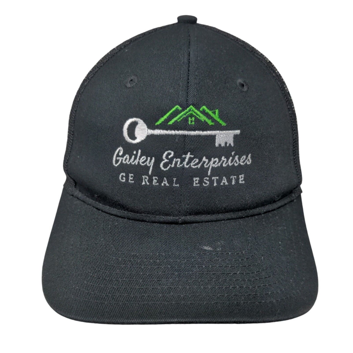 Gailey Enterprises Real Estate Snapback Trucker Hat Black One Size Mesh Back