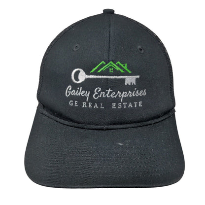 Gailey Enterprises Real Estate Snapback Trucker Hat Black One Size Mesh Back