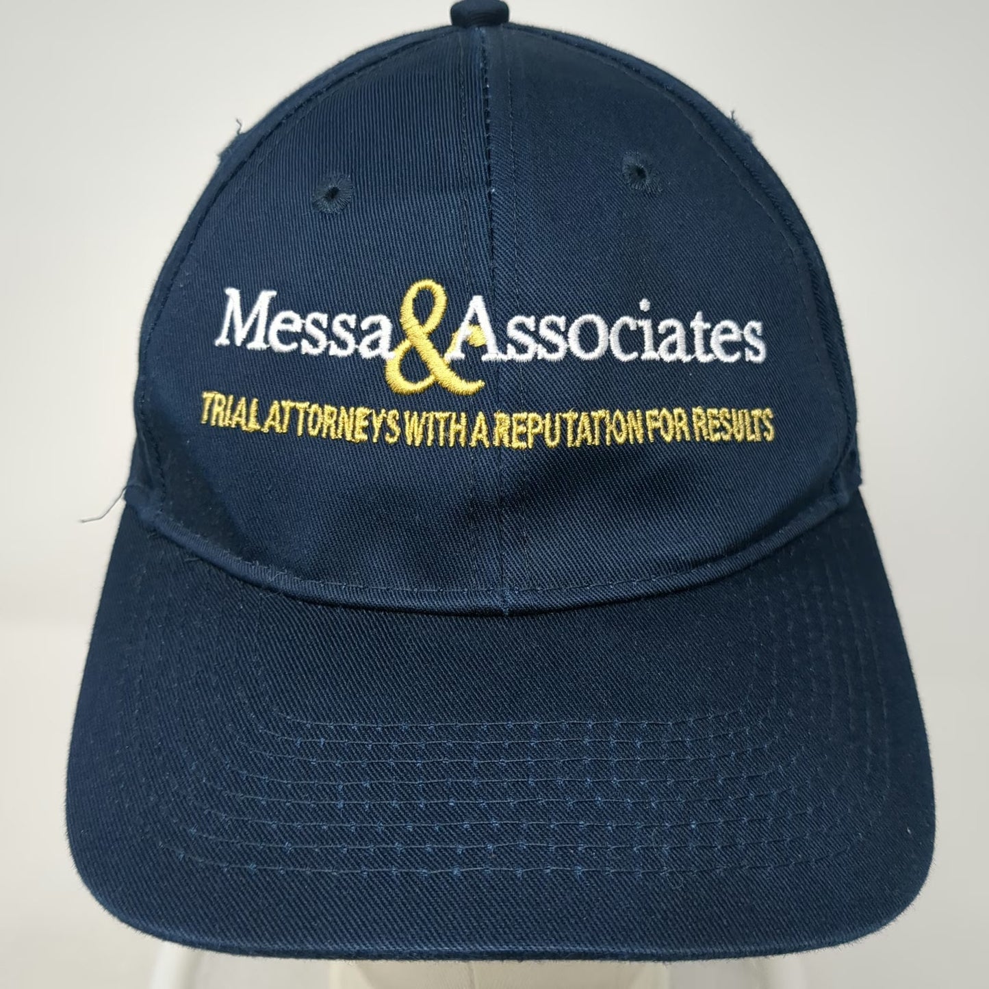 Port & Company Blue Baseball Cap One Size Messa & Associates Strapback Law Hat