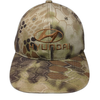 Kryptek Hyundai Baseball Cap Brown One Size Camo Logo Adjustable Strapback Hat