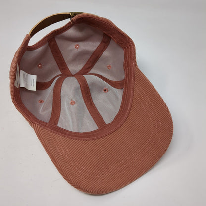 Universal Thread Slideback Hat Pink OSFA Adjustable Corduroy Blank