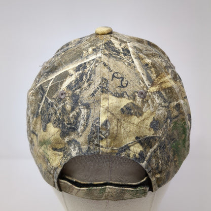 Signatures Strapback Hat Camouflage One Size Adjustable Vented Holes 6 Panel