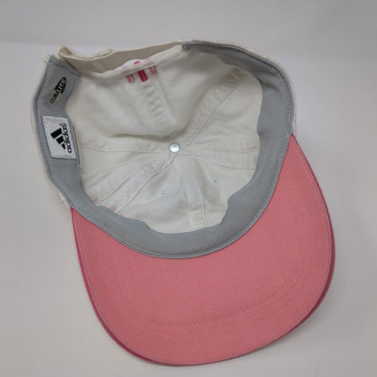 Adidas Climalite Strapback Hat White One Size Adjustable Embroidered Cotton