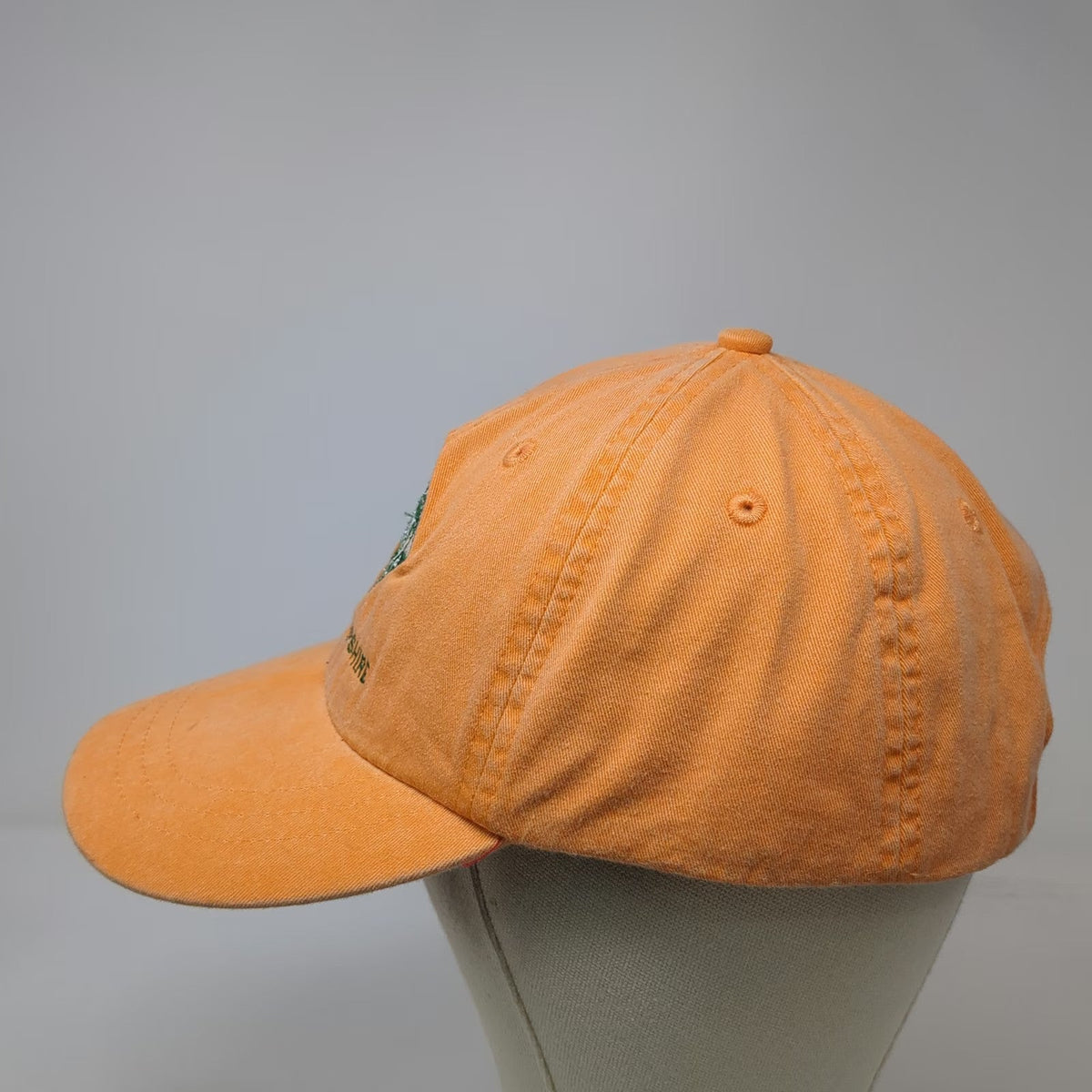 Adams Baseball Cap Orange One Size New Hampshire Tree Farm Embroidered hat