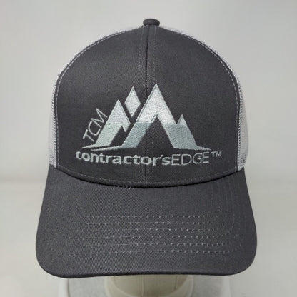 TCM Contractor's Edge Snapback Trucker Hat Gray OSFM Mesh Back Outdoor Cap
