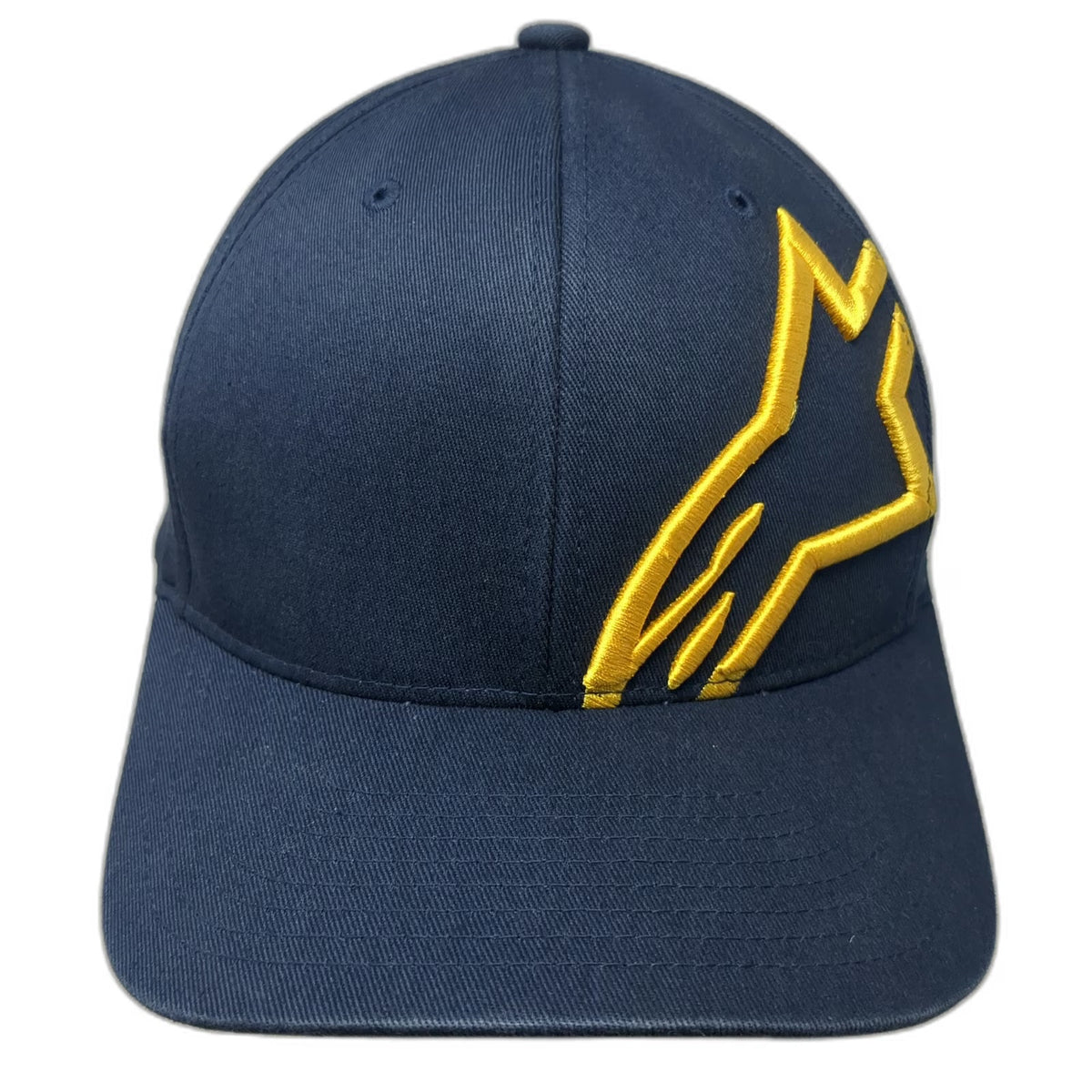 Alpinestars Baseball Cap Blue 7 1/2 Hat Flexfit Embroidered Astar Logo Large XL