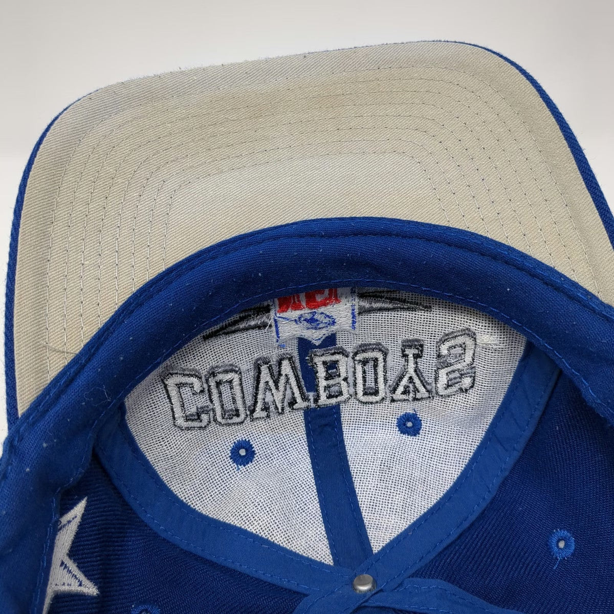 Logo Athletic Dallas Cowboys NFL Pro Line Snapback Hat Blue Vintage Side Hits