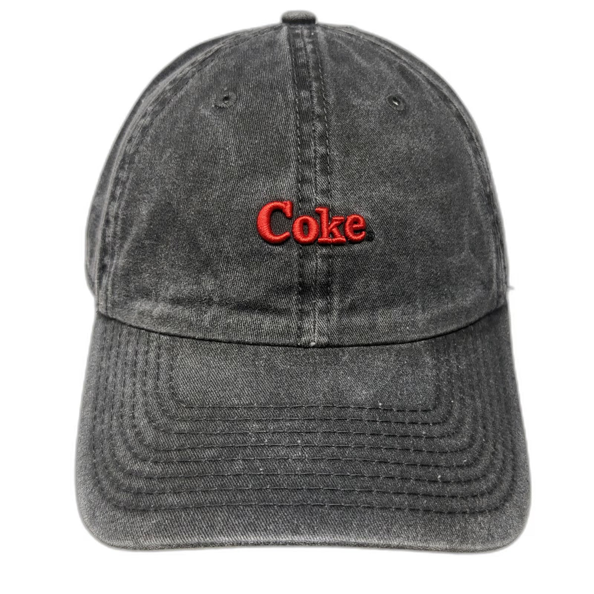 American Needle Baseball Cap Gray One Size Coke Coca-Cola Slideback Cotton Hat