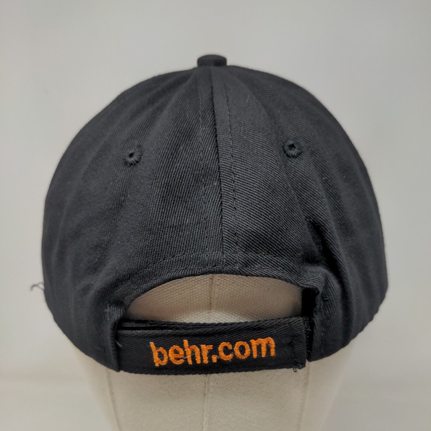 BEHR Strapback Hat One Size Black Adjustable Strap Embroidered Logo