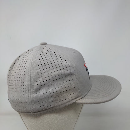 Nike Tru Dri Fit Fitted Mesh Back Hat Gray Size S/M Embroidered A Logo