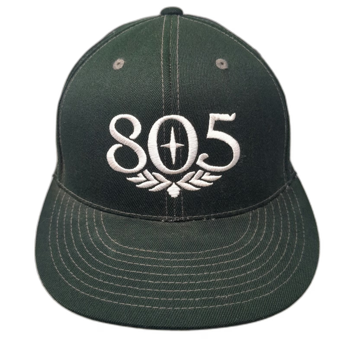 Firestone Walker 805 Baseball Cap Black 7 1/4 Fitted Hat Brewery Beer Logo White