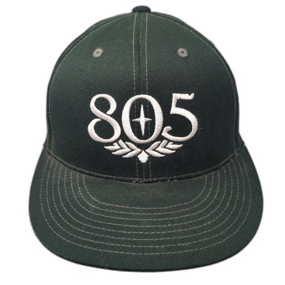 Firestone Walker 805 Baseball Cap Black 7 1/4 Fitted Hat Brewery Beer Logo White