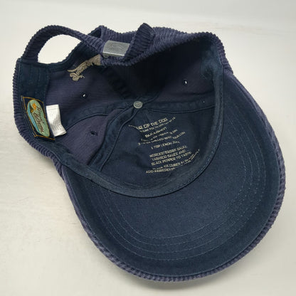 Tommy Bahama Baseball Cap Blue One Size Corduroy Silk Cotton Relax Slideback Hat