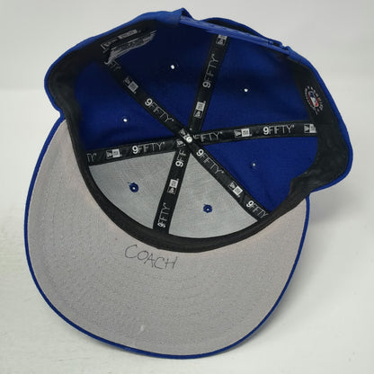 Toronto Blue Jays MLB New Era Snapback Hat Blue OSFM Flat Brim Gray Undervisor