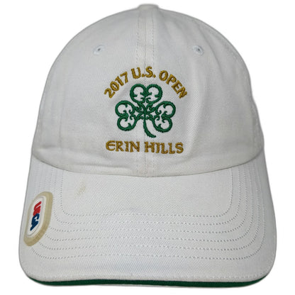USGA Baseball Cap White One Size 2017 U.S. Open Erin Hills Member Shamrock Hat
