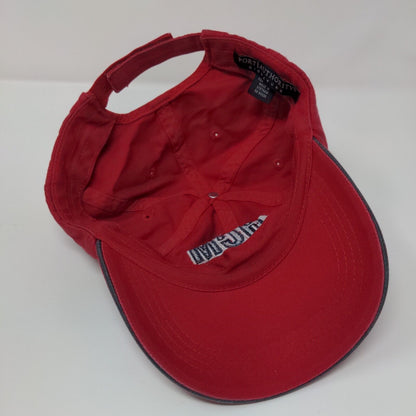HCM Hells Canyon Marine Strapback Hat Red One Size Embroidered 6 Panel