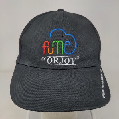 Fume by Orjoy Slideback Hat Black Embroidered Adjustable 6 Panel