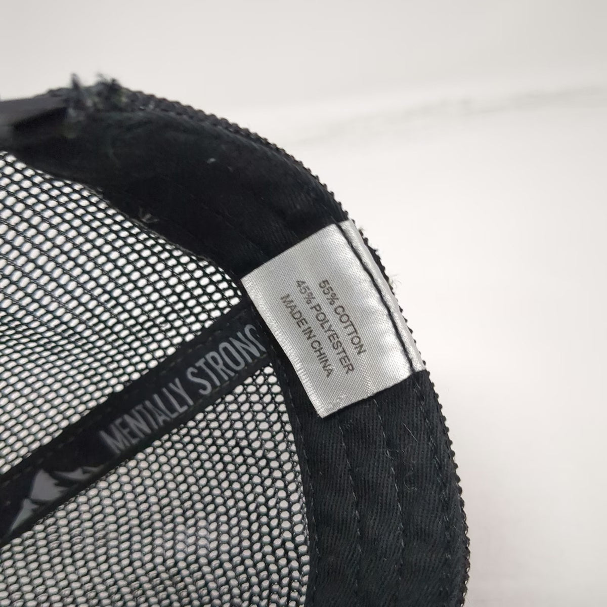 Top of Tamarack Trucker Hat Black One Size Mesh Back Landscape Mountains hat