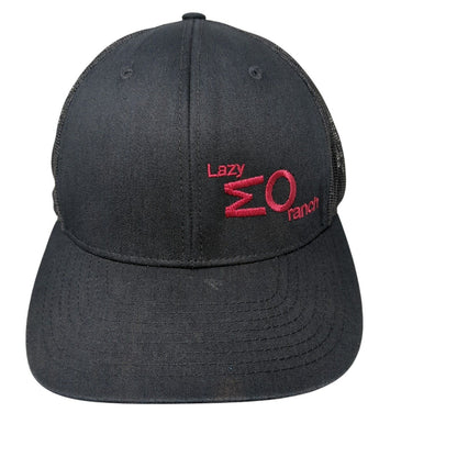 Lazy MO Ranch Snapback Trucker Hat Black OSFA Solid We Have The Beef