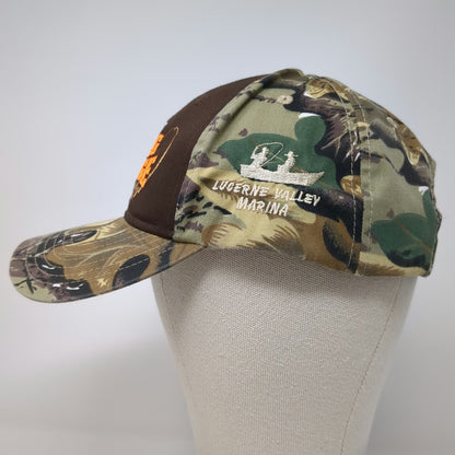 OTTO Baseball Cap Brown Green One Size Flaming Gorge Fish Derby Camo Fishing Hat