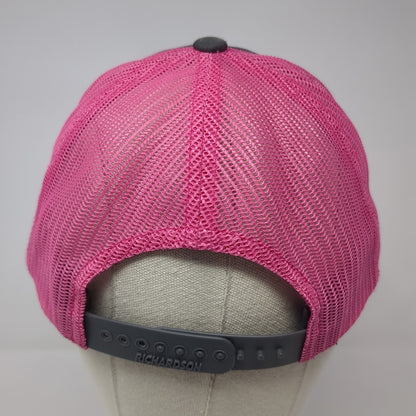 Richardson Snapback Mesh Back Trucker Hat Multi One Size Embroidered Cow