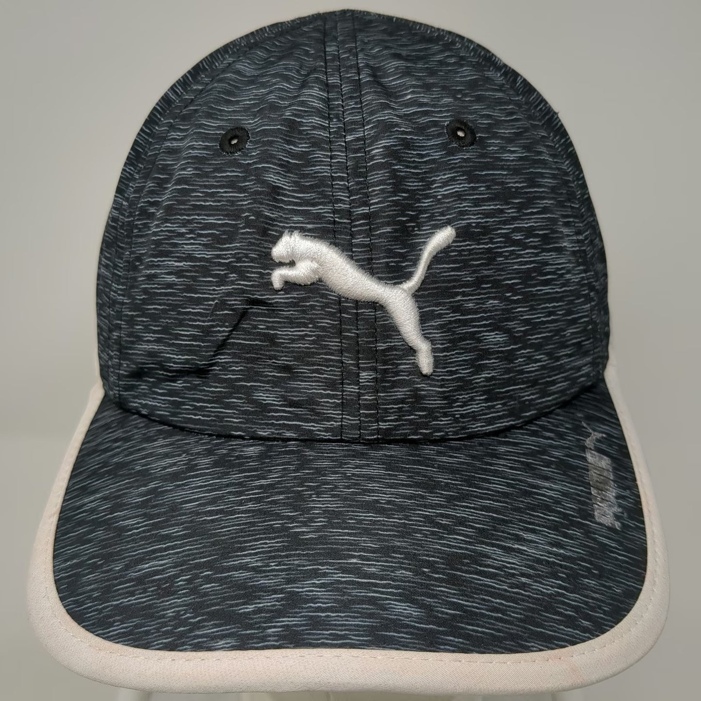 Puma Baseball Cap Black One Size Heathered Performance Reflective Strapback Hat