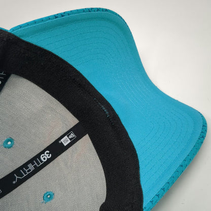 New Era Baseball Cap Blue XL Miami Dolphins NFL Team Curved Brim Stretch Fit Hat
